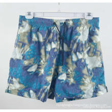Men's Blue Printed Beach Shorts